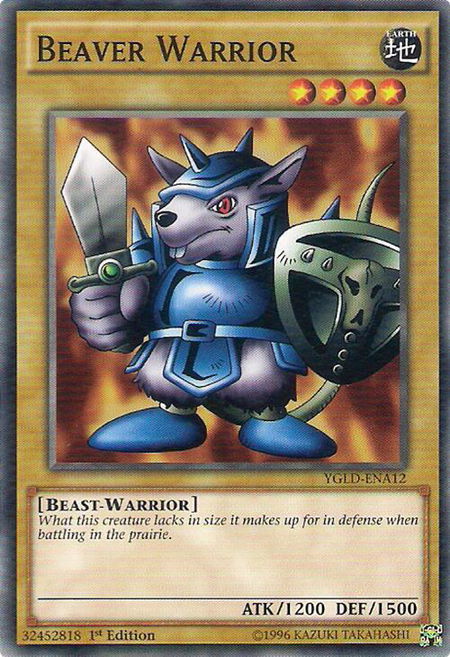 Beaver Warrior - King of Games: Yugi's Legendary Decks YuGiOh trading card