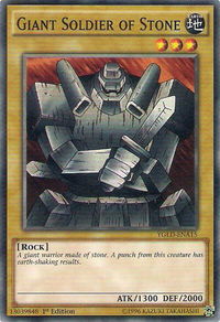 Giant Soldier of Stone - King of Games: Yugi's Legendary Decks (YGLD) #YGLD-ENA15 - Common / Short Print YuGiOh Trading Card