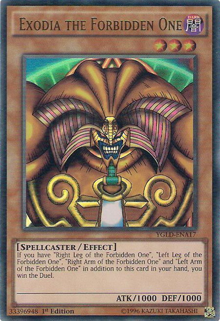 Exodia the Forbidden One - King of Games: Yugi's Legendary Decks YuGiOh trading card