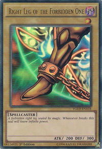 Right Leg of the Forbidden One - King of Games: Yugi's Legendary Decks (YGLD) #YGLD-ENA18 - Ultra Rare YuGiOh Trading Card