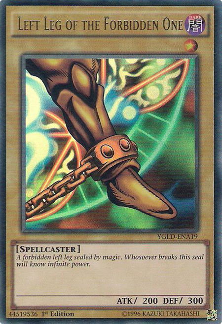 Left Leg of the Forbidden One - King of Games: Yugi's Legendary Decks YuGiOh trading card