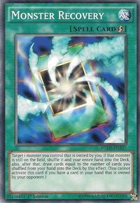 Monster Recovery (A) - King of Games: Yugi's Legendary Decks (YGLD) #YGLD-ENA27 - Common / Short Print YuGiOh Trading Card