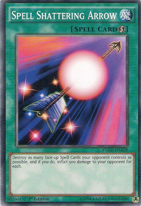 Spell Shattering Arrow - King of Games: Yugi's Legendary Decks YuGiOh trading card