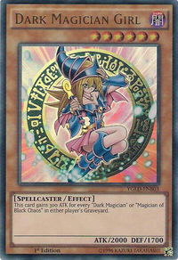 Dark Magician Girl (B) - King of Games: Yugi's Legendary Decks (YGLD) #YGLD-ENB03 - Ultra Rare YuGiOh Trading Card