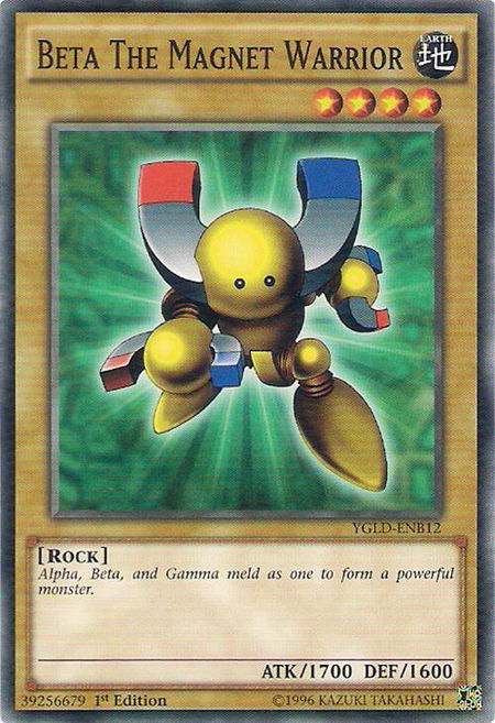 Beta The Magnet Warrior - King of Games: Yugi's Legendary Decks YuGiOh trading card