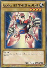 Gamma The Magnet Warrior - King of Games: Yugi's Legendary Decks (YGLD) #YGLD-ENB13 - Common / Short Print YuGiOh Trading Card