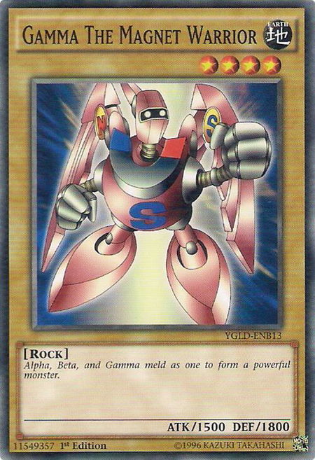Gamma The Magnet Warrior - King of Games: Yugi's Legendary Decks YuGiOh trading card