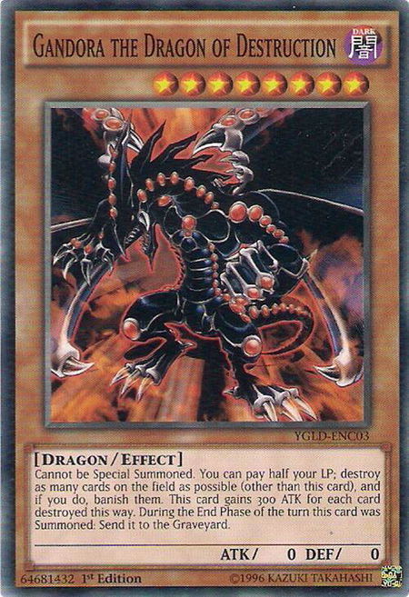 Gandora the Dragon of Destruction - King of Games: Yugi's Legendary Decks YuGiOh trading card