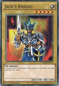 Jack's Knight (C) - King of Games: Yugi's Legendary Decks (YGLD) #YGLD-ENC13 - Common / Short Print YuGiOh Trading Card