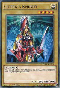 Queen's Knight (C) - King of Games: Yugi's Legendary Decks (YGLD) #YGLD-ENC14 - Common / Short Print YuGiOh Trading Card