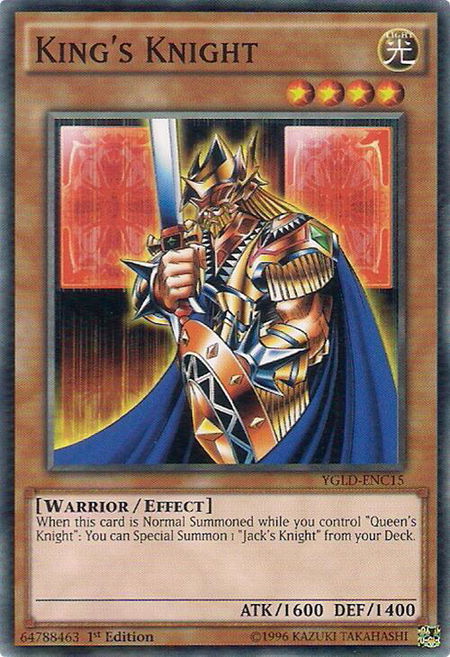 King's Knight (C) - King of Games: Yugi's Legendary Decks YuGiOh trading card