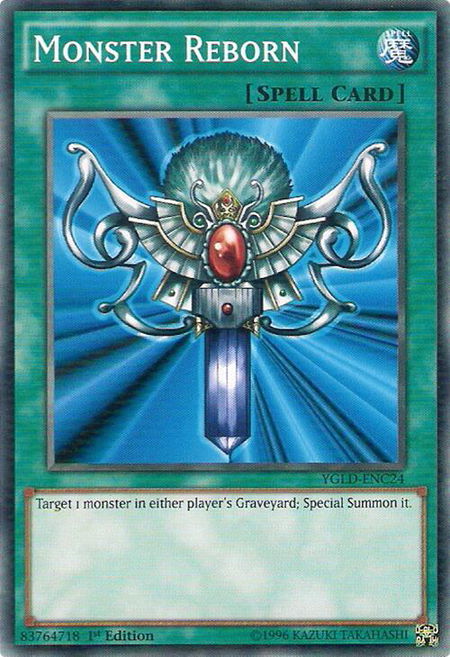 Monster Reborn (C) trading card from King of Games: Yugi's Legendary Decks Monster Reborn (C) - King of Games: Yugi's Legendary Decks YuGiOh trading card