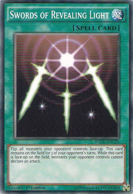 Swords of Revealing Light (C) trading card from King of Games: Yugi's Legendary Decks Swords of Revealing Light (C) - King of Games: Yugi's Legendary Decks YuGiOh trading card