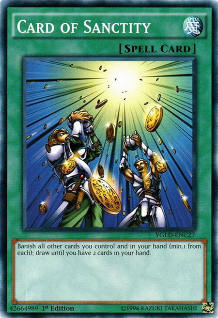 Card of Sanctity - King of Games: Yugi's Legendary Decks YuGiOh trading card