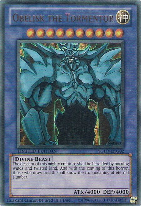 Obelisk the Tormentor - King of Games: Yugi's Legendary Decks YuGiOh trading card