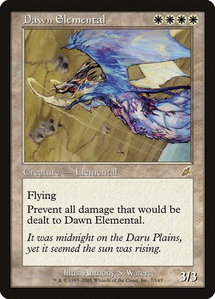 Dawn Elemental - Scourge (SCG) #7 - Rare Magic: The Gathering Trading Card
