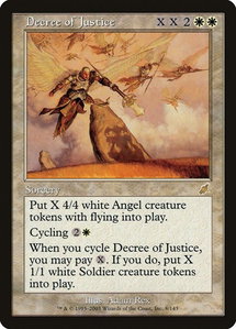 Decree of Justice - Scourge (SCG) #8 - Rare Magic: The Gathering Trading Card