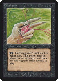 Deathgrip - Alpha Edition (LEA) #100 - Uncommon Magic: The Gathering Trading Card