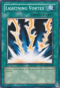 Lightning Vortex trading card from Duelist League Demo 2010 Lightning Vortex - Duelist League Demo 2010 YuGiOh trading card