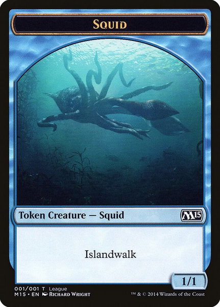 Squid Token trading card from League Promos Squid Token - League Promos Magic: The Gathering trading card