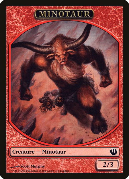 Minotaur Token trading card from League Promos Minotaur Token - League Promos Magic: The Gathering trading card