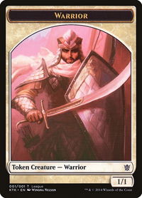 Warrior Token - League Promos (LEP) #4 - Token Magic: The Gathering Trading Card