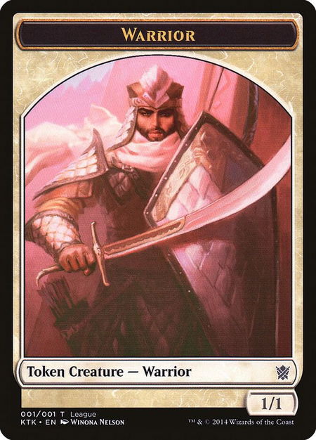 Warrior Token - League Promos Magic: The Gathering trading card