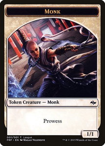 Monk Token - League Promos (LEP) #1 - Token Magic: The Gathering Trading Card