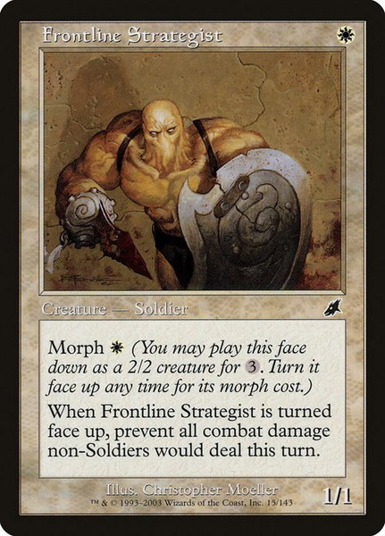 Frontline Strategist trading card from Scourge Frontline Strategist - Scourge Magic: The Gathering trading card