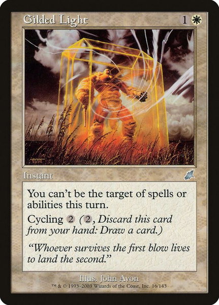 Gilded Light trading card from Scourge Gilded Light - Scourge Magic: The Gathering trading card