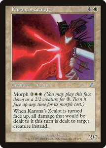 Karona's Zealot - Scourge (SCG) #18 - Uncommon Magic: The Gathering Trading Card