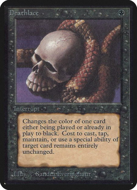 Deathlace - Alpha Edition Magic: The Gathering trading card