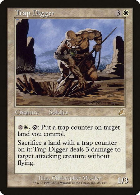 Trap Digger trading card from Scourge Trap Digger - Scourge Magic: The Gathering trading card