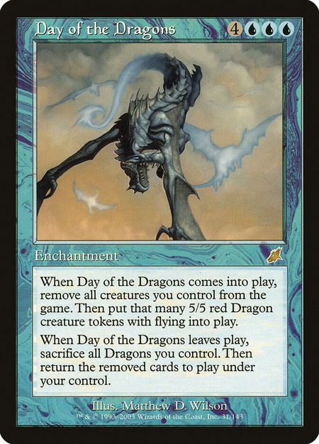 Day of the Dragons trading card from Scourge Day of the Dragons - Scourge Magic: The Gathering trading card