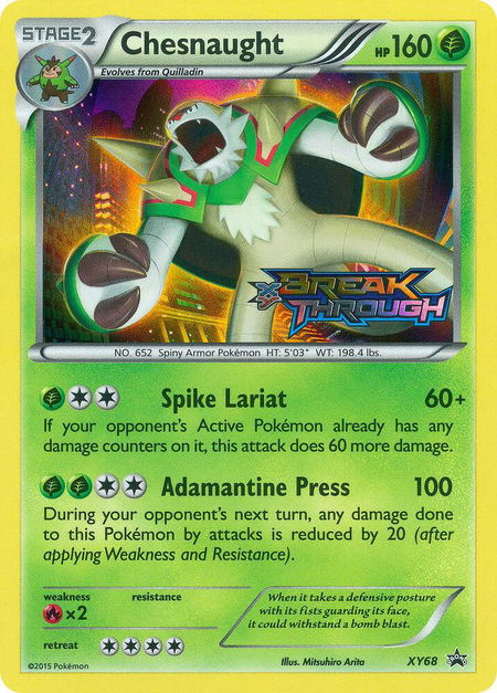 Chesnaught (Prerelease) - XY Promos Pokémon trading card