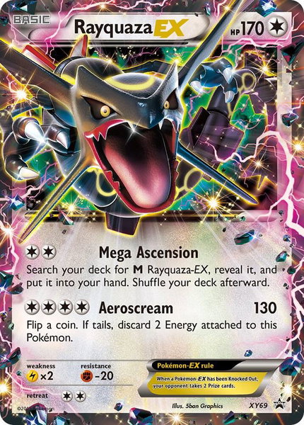 Rayquaza EX (Shiny) trading card from XY Promos Rayquaza EX (Shiny) - XY Promos Pokémon trading card
