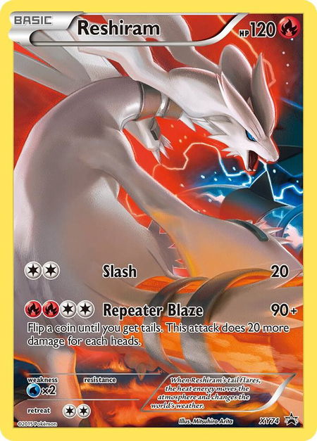 Reshiram (Full Art Promo) - XY Promos Pokémon trading card