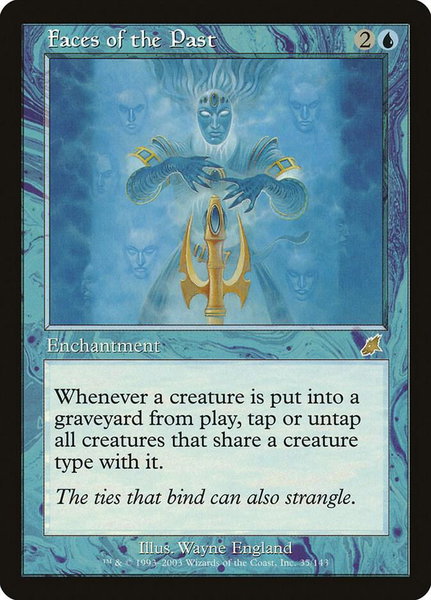 Faces of the Past trading card from Scourge Faces of the Past - Scourge Magic: The Gathering trading card