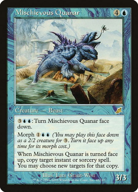 Mischievous Quanar trading card from Scourge Mischievous Quanar - Scourge Magic: The Gathering trading card