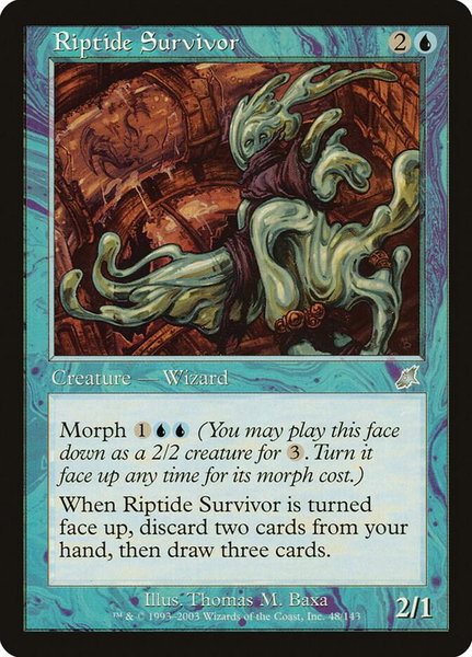 Riptide Survivor trading card from Scourge Riptide Survivor - Scourge Magic: The Gathering trading card