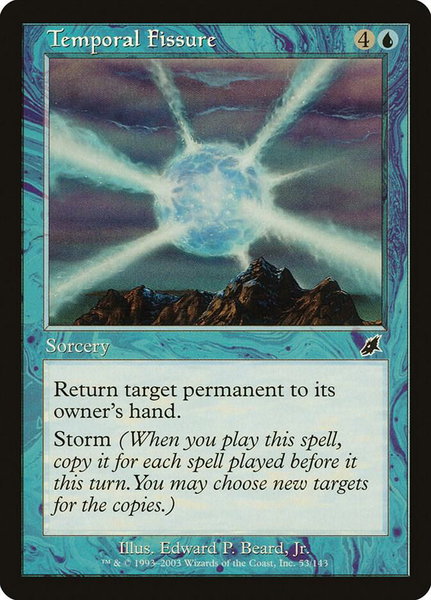 Temporal Fissure trading card from Scourge Temporal Fissure - Scourge Magic: The Gathering trading card