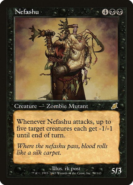 Nefashu trading card from Scourge Nefashu - Scourge Magic: The Gathering trading card