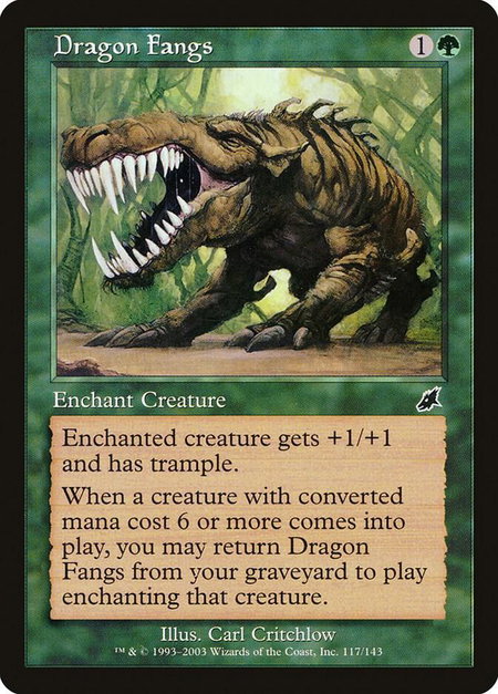 Dragon Fangs - Scourge Magic: The Gathering trading card