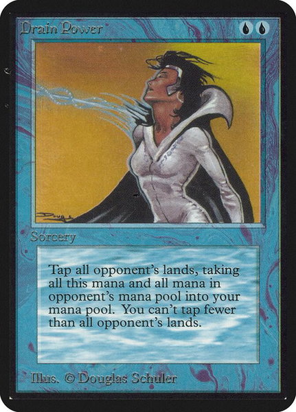 Drain Power trading card from Alpha Edition Drain Power - Alpha Edition Magic: The Gathering trading card