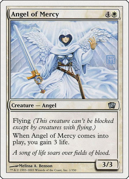 Angel of Mercy - 8th Edition Magic: The Gathering trading card