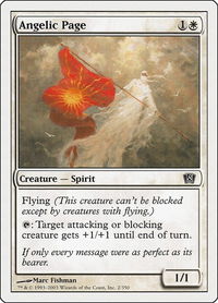 Angelic Page - 8th Edition (8ED) #2 - Common Magic: The Gathering Trading Card