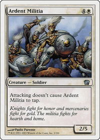 Ardent Militia - 8th Edition (8ED) #3 - Uncommon Magic: The Gathering Trading Card