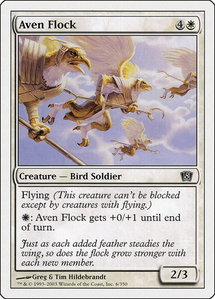 Aven Flock - 8th Edition (8ED) #6 - Common Magic: The Gathering Trading Card