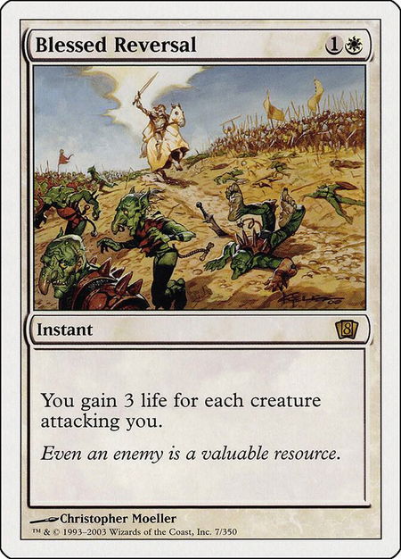 Blessed Reversal - 8th Edition Magic: The Gathering trading card