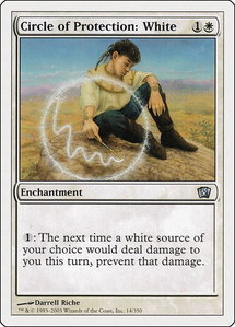 Circle of Protection: White - 8th Edition (8ED) #14 - Uncommon Magic: The Gathering Trading Card